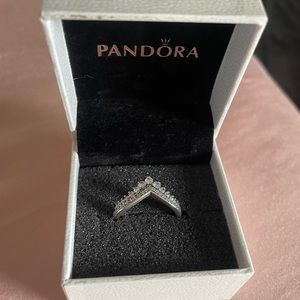 Pandora princess wishbone ring